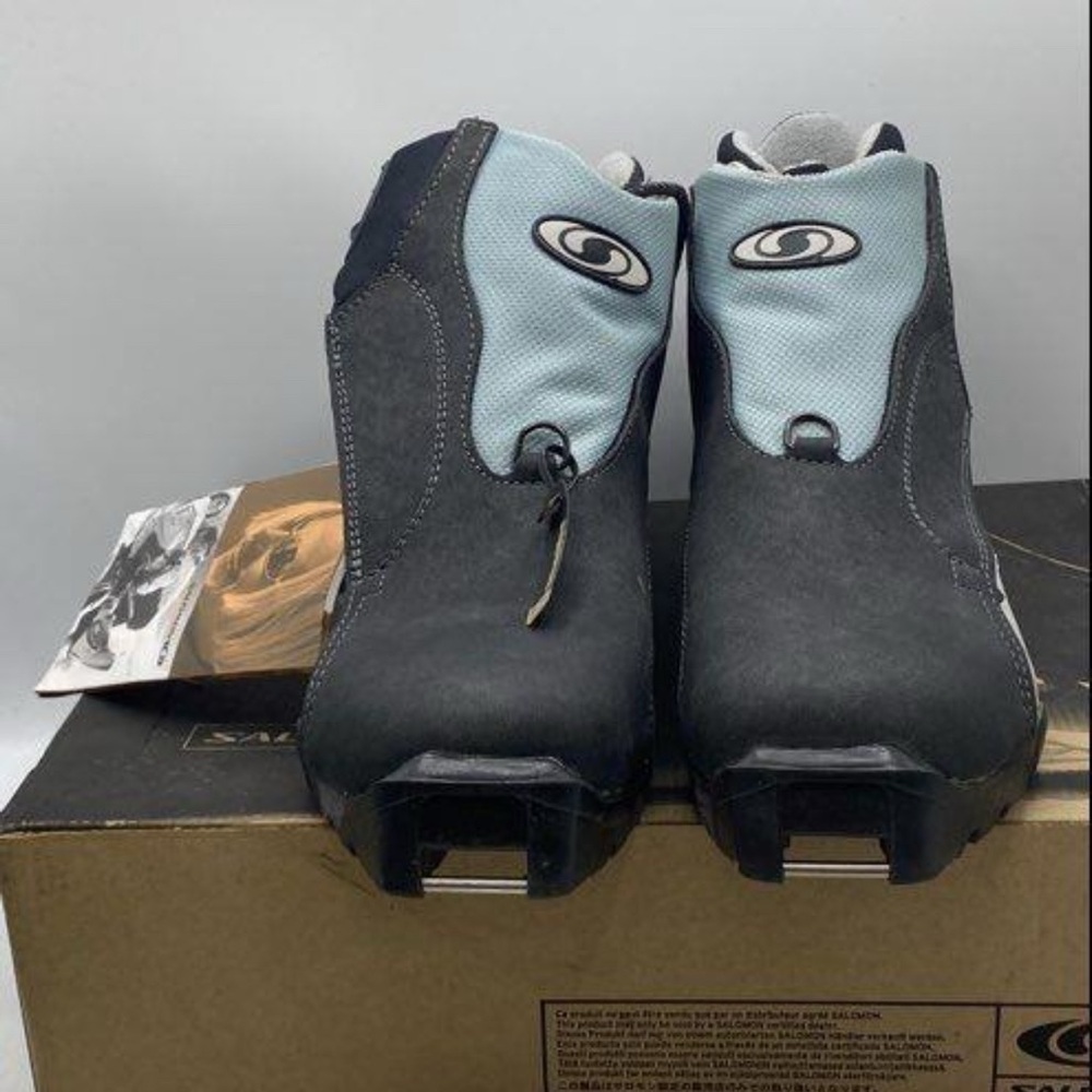 Salomon Women's Black and Light Blue Shoes